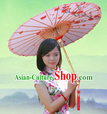 Traditional Rainproof Handmade Chinese Classic Oil Paper Umbrellas China Dance Umbrella Stage Performance Umbrella Dancing Props