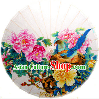 Traditional Rainproof Handmade Chinese Classic Oil Paper Umbrellas China Dance Umbrella Stage Performance Umbrella Dancing Props