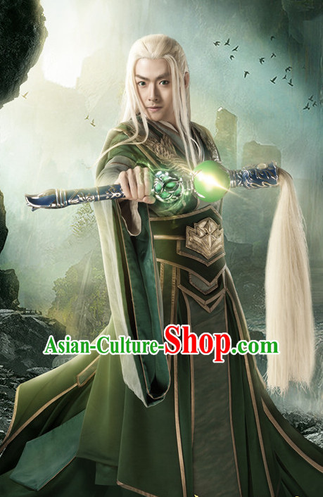Chinese Ancient Swordsman Hanfu Clothes Film Superhero Costumes Traditional Knight Costume Complete Set
