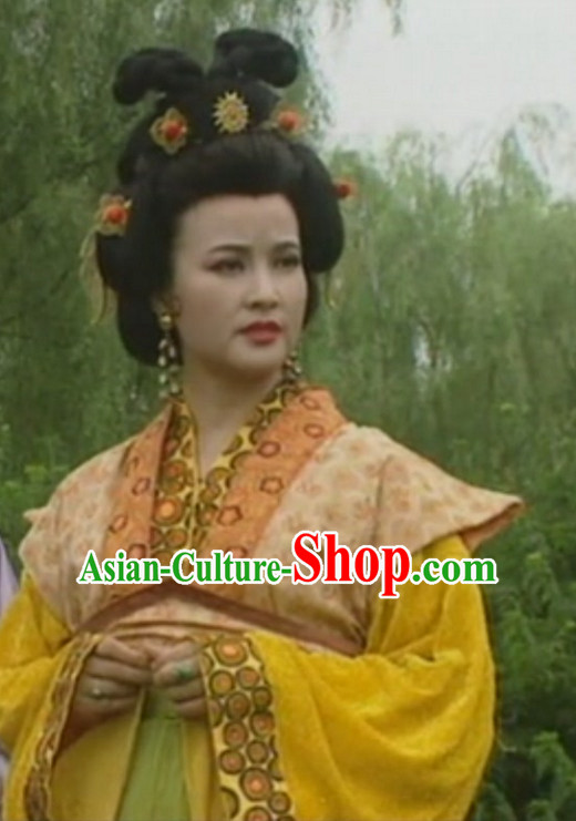 China Ancient Tang Dynasty Palace Black Wigs Headpieces