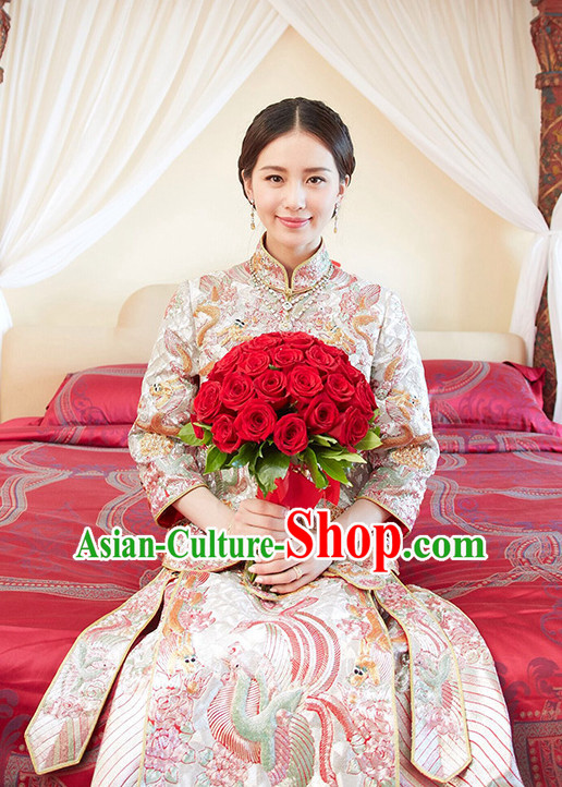 Top Traditional Chinese Phoenix Embroidered Wedding Dresses for Brides