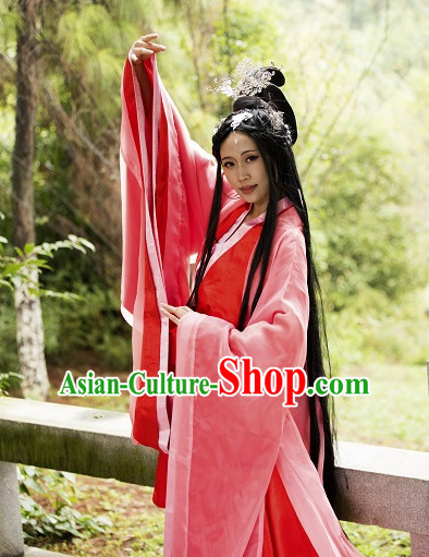 Chinese Hanfu Hakama Traditional Dress Quju Supreme Chinese Costume Ancient Chinese Costume Complete Set