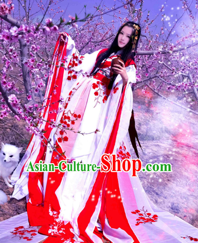 Chinese Hanfu Hakama Traditional Princess Dress Quju Supreme Chinese Costume Ancient Chinese Costume Complete Set