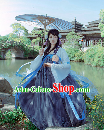 Chinese Hanfu Robe Clothing Handmade Bjd Dress Opera Costume Drama Costumes Complete Set