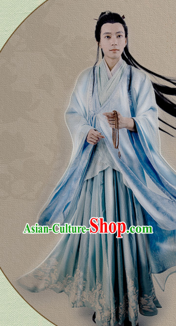 Chinese Prince Hanfu Robe Swords Clothing Handmade Bjd Dress Opera Costume Drama Costumes Complete Set