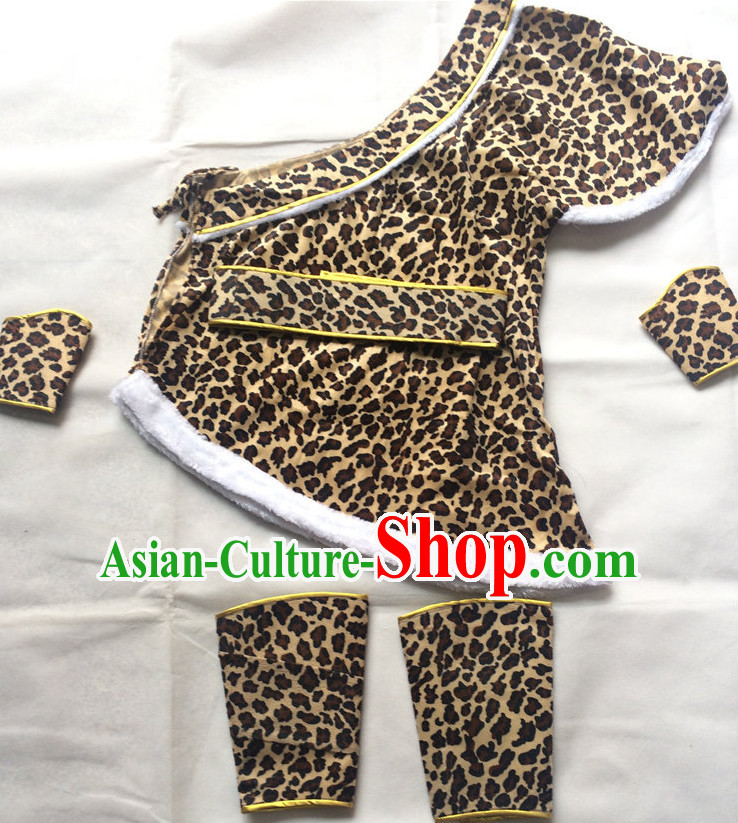 China Ancient Hunter Men Costume Stage Costumes Complete Set