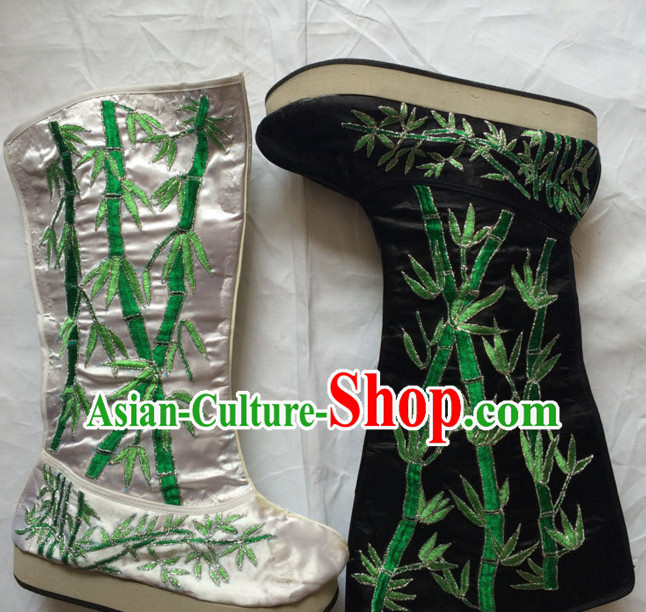 China Beijing Opera Embroidered Bamboo Boots