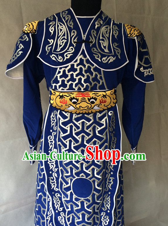 China Beijing Opera Men General Costume Embroidered Robe Stage Costumes Complete Set