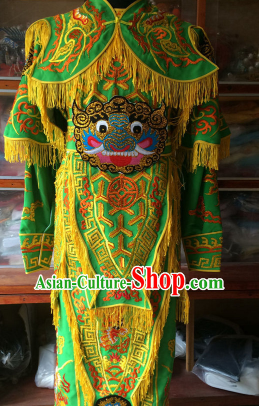 China Beijing Opera Men General Costume Embroidered Robe Stage Costumes Complete Set