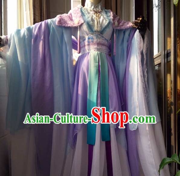 Ancient Chinese Costumes Flower Costume Traditional Chinese Fairy Hanfu Han Fu Costumes Ancient Cosplay Complete Set