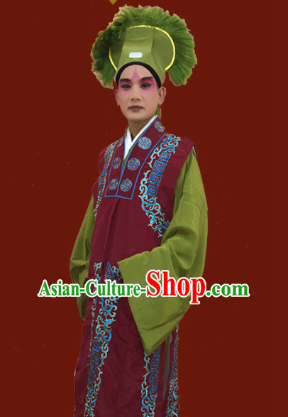 Chinese Opera Beijing Opera Peking Opera Costume Embroidered Robe Hua Dan Opera Costumes and Headdress Complete Set