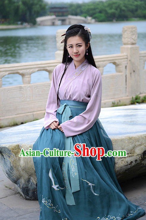 Ancient Chinese Han Dynasty Han Costume Dress Hanfu Suit