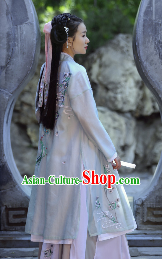 Ancient Chinese Tang Dynasty Women Han Costume Dress Hanfu Suit