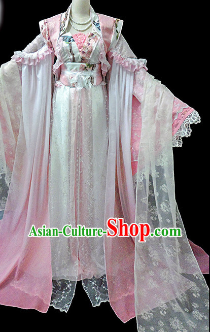 Chinese Women Royal Hanbok Kimono Stage Opera Costume Dresses Costume Ancient Cosplay Complete Set