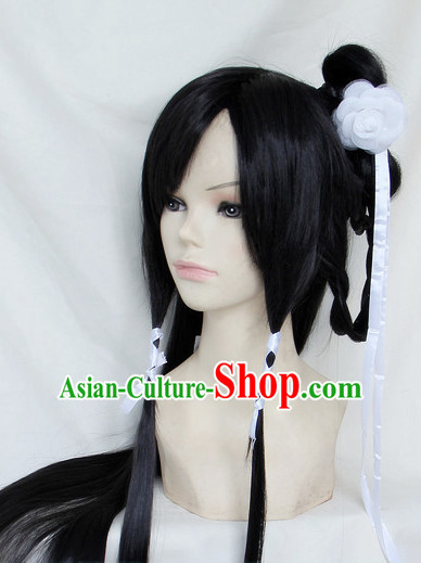 Chinese Classical Hair Wig Hair Decoration Wigs Set