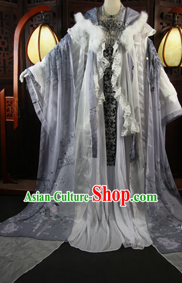 Chinese Traditional Empress Royal Stage Hanfu Hanbok Kimono Costume Dresses Costume Ancient Garment Complete Set