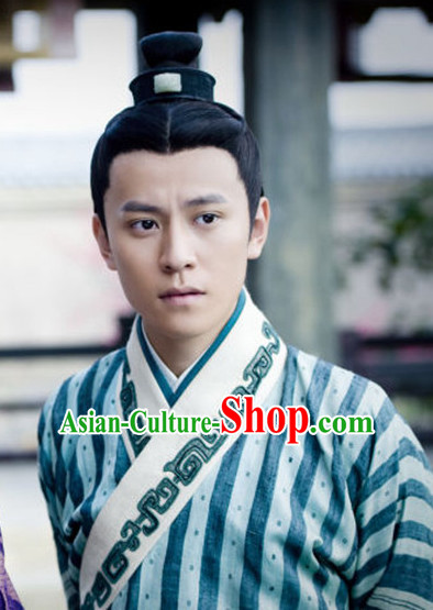 Chinese Ancient Black Wigs for Men