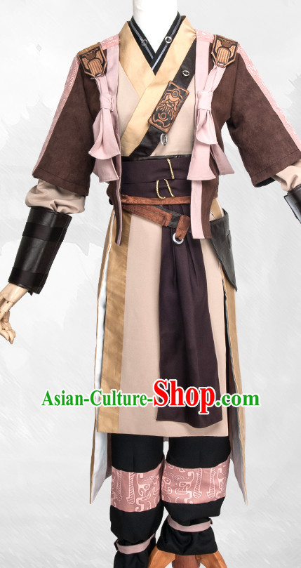 Special Ancient Chinese Assassin Costumes Samurai  Costume Dresses Complete Set