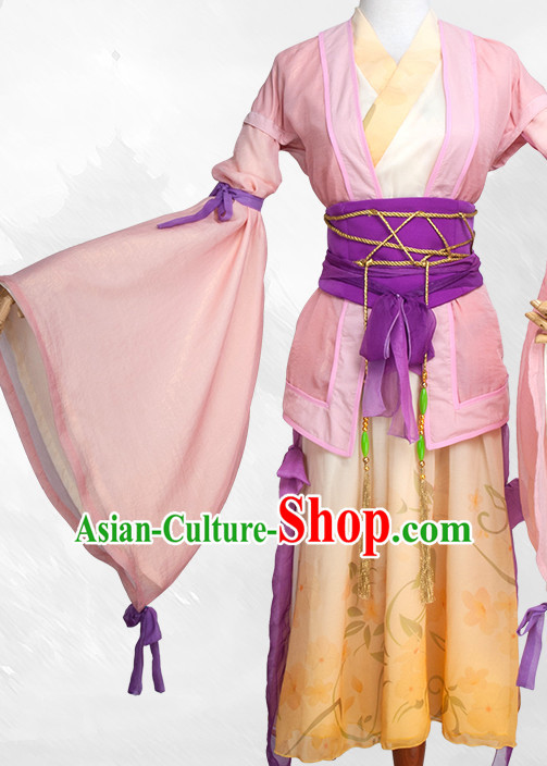 Special Ancient Chinese Assassin Costumes Samurai  Costume Dresses Complete Set