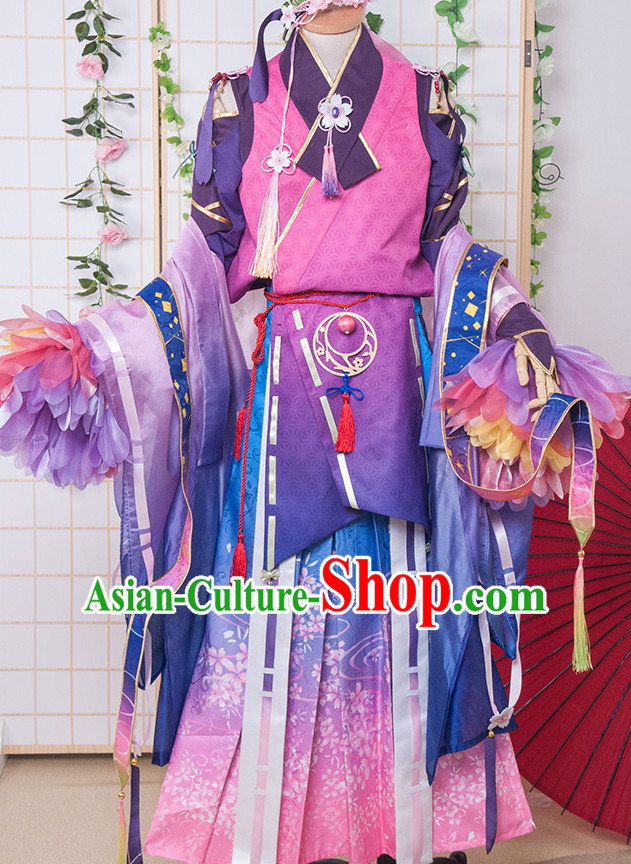 Special Ancient Chinese Assassin Costumes Samurai  Costume Dresses Complete Set