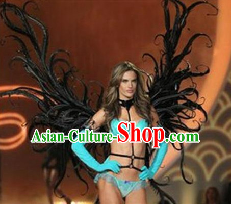 Model Feather Butterfly Dance Costumes Popular Ostrich Feathers Fancy Costume Stage Drama Costumes Angel Wings Parade Costume Complete Set