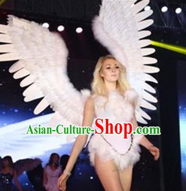 Model Feather Butterfly Dance Costumes Popular Ostrich Feathers Fancy Costume Stage Drama Costumes Angel Wings Parade Costume Complete Set