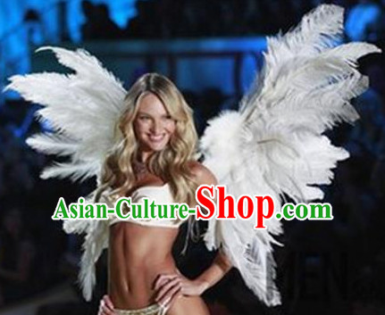 Model Feather Butterfly Dance Costumes Popular Ostrich Feathers Fancy Costume Stage Drama Costumes Angel Wings Parade Costume Complete Set