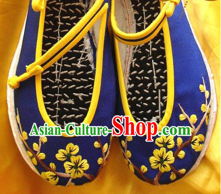 Chinese Handmade Embroidered Shoes Wedding Shoes Kung Fu Wushu Shoes Womens Shoes Opera Shoes Hanfu Shoes Dance Shoes