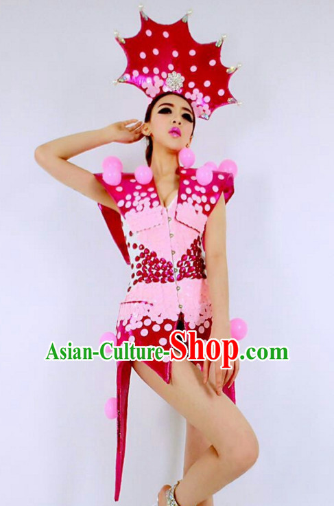 Parade Quality Feather Dance Costumes Popular Ostrich Feathers Fancy Costume Costume Angel Wings Costume Complete Set