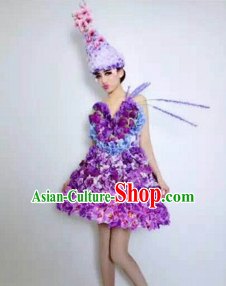 Parade Quality Peacock Feather Dance Costumes Popular Ostrich Feathers Fancy Costume Angel Wings Costume Complete Set