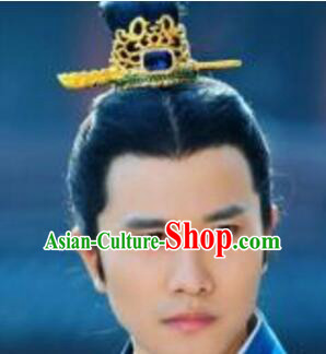 Chinese Ancient Male Prince Coronet Crown Hair Decoration Head Comb Wedding Hair Hairpin Accessories