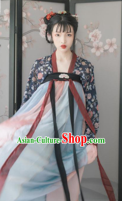 Ancient Chinese Clothing Traditional Hanfu Hanbok Kimono Dress National Costume Dresses Complete Set