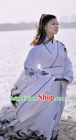 Ancient Chinese Women Dresses Traditional Royal Stage Hanfu Classical Dress Costumes Clothing Complete Set