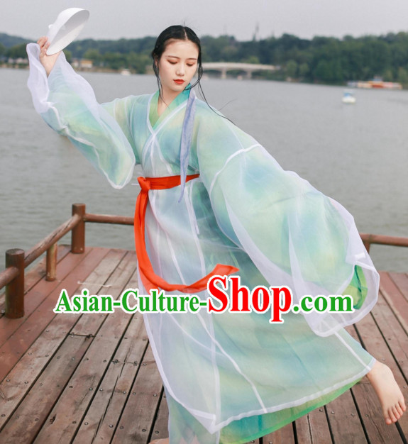 Ancient Chinese Women Clothing Traditional Hanfu Hanbok Kimono Dress National Costume Dresses Complete Set