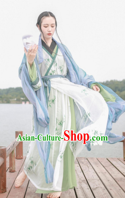 Ancient Chinese Women Clothing Traditional Hanfu Hanbok Kimono Dress National Costume Dresses Complete Set