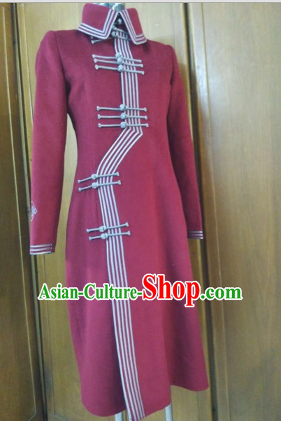 Chinese Mongolian Minority Mongol Women Dress Mongolia Minority Dresses Ethnic Mongolian Costume Complete Set