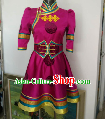 Chinese Mongolian Minority Mongol Women Dress Mongolia Minority Dresses Ethnic Mongolian Costume Complete Set