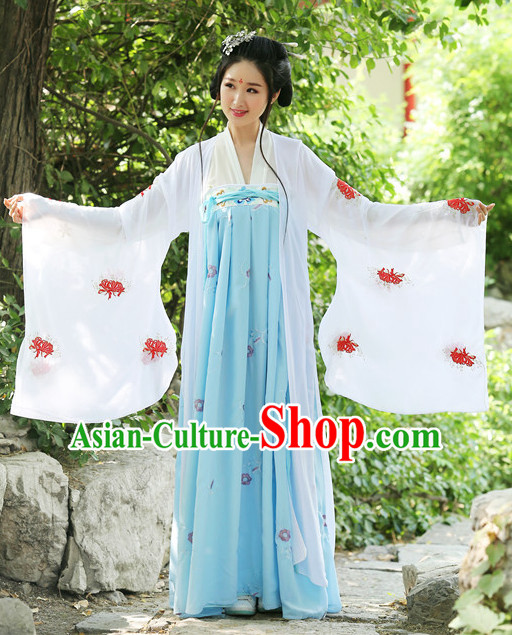 Ancient Chinese Women Dresses Hanfu Girls China Classical Clothing Histroical Dress Traditional National Costume Complete Set