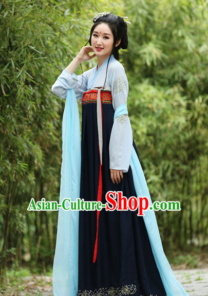 Ancient Chinese Women Dresses Hanfu Girls China Classical Clothing Histroical Dress Traditional National Costume Complete Set