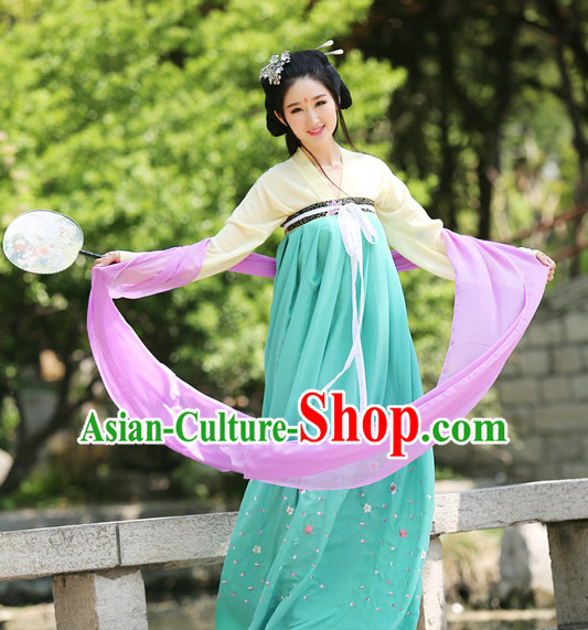 Ancient Chinese Women Dresses Hanfu Girls China Classical Clothing Histroical Dress Traditional National Costume Complete Set