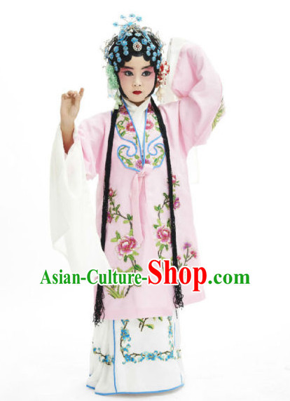 Ancient Chinese Children Opera Costumes Peking Opera Official Costume Historical Dress Traditional National Costume Complete Set