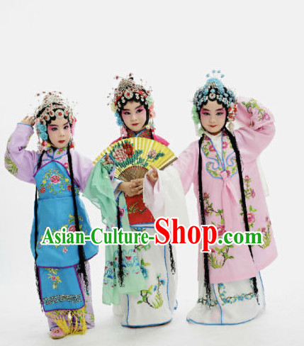 Ancient Chinese Children Opera Costumes Peking Opera Official Costume Historical Dress Traditional National Costume Complete Set