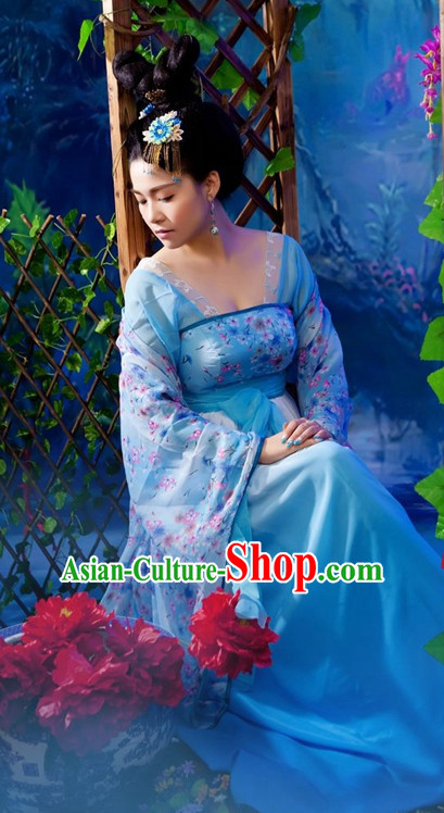 Custom Made Hanfu Traditional Chinese Clothes Stage Performance Costumes