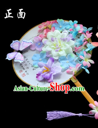 Chinese Handmade Fan Stage Performance Flower Fan