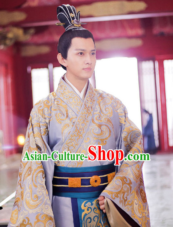 Chinese Prince Drama Performance Hanfu Festival Traditional Chinese Film Dress Rental Garment