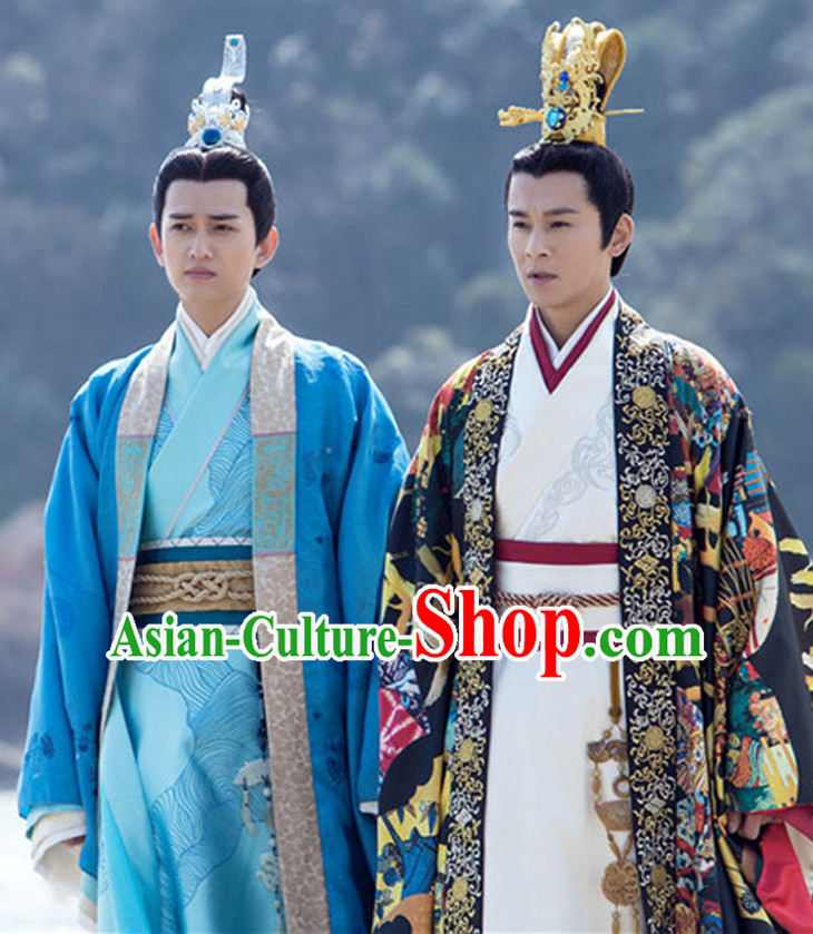 Chinese Emperor Drama Performance Hanfu Festival Traditional Chinese Film Dress Rental Garment