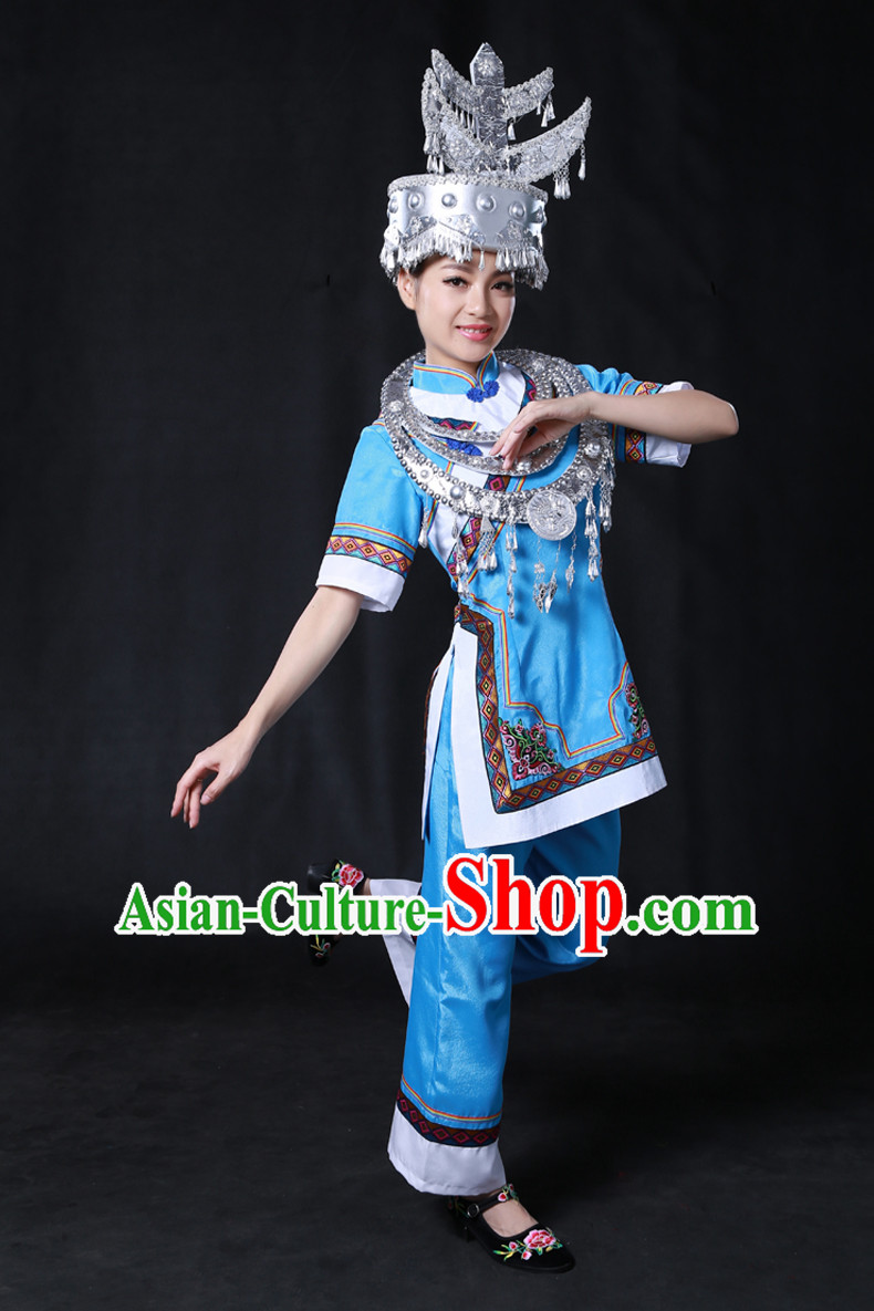 Miao Minority Women Dresses Ethnic Clothing Minority Hmong Dance Costume Minority Dress