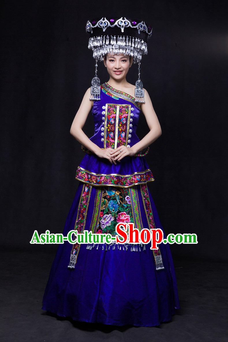 Minority Women Dresses Ethnic Clothing Minority Hmong Dance Costume Minority Dress