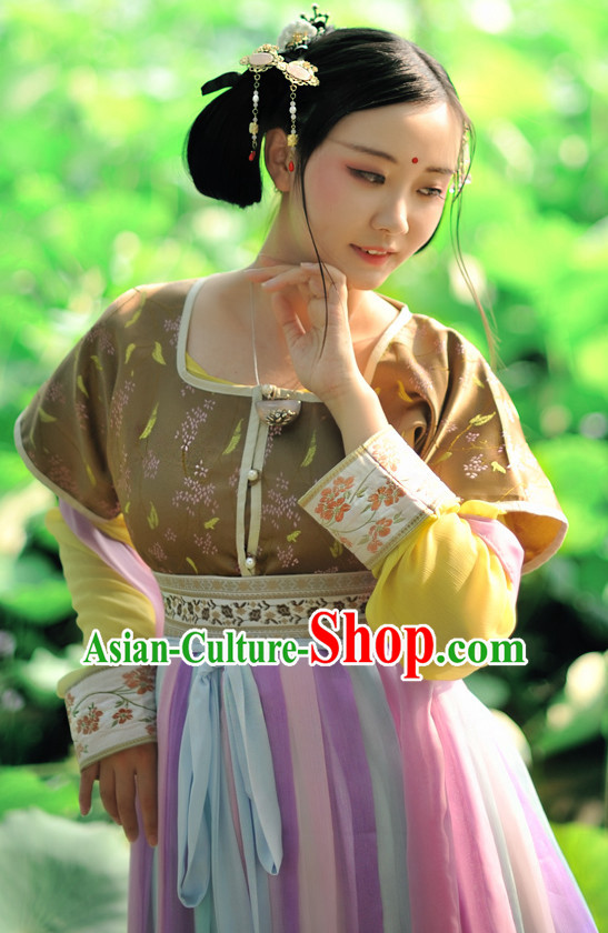 Chinese Princess Tang Dynasty Hanfu Drama Performance Festival Celebration China Film Beauty Dress Rental Garment