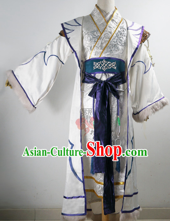 Ancient Chinese Emperor Costumes Empress Clothing Yue Fei Fisherman Traditional Costumes Complete Set for Men